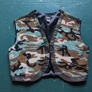 vintage ZOOC beaded vest